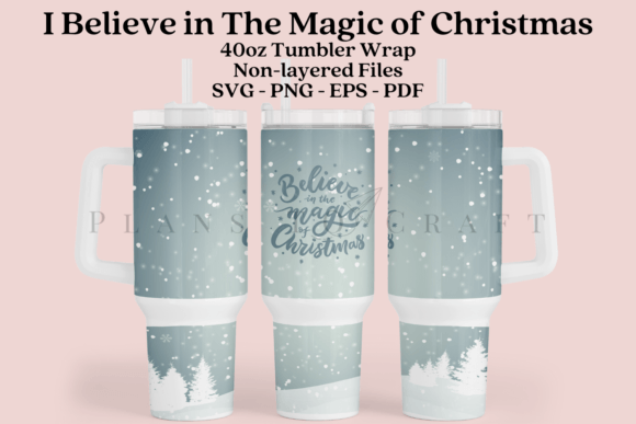 Believe in Christmas Tumbler Wrap