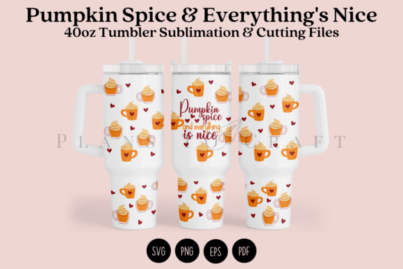 Pumpkin Spice 40oz Tumbler Sublimation